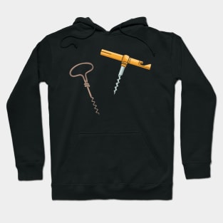 Corkscrew Wine Bottle Opener Hoodie